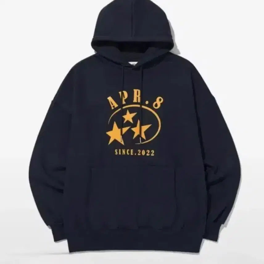 [BUNJANG] APRIL EIGHT Navy Hooded Sweatshirt / 에이프릴에잇 후드티