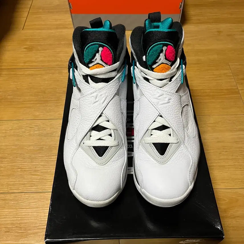 [BUNJANG] Air Jordan 8 Retro Turbo Green Sneakers (Size 255) / 에어 조던 8 레트로 터보 그린 사이즈 255