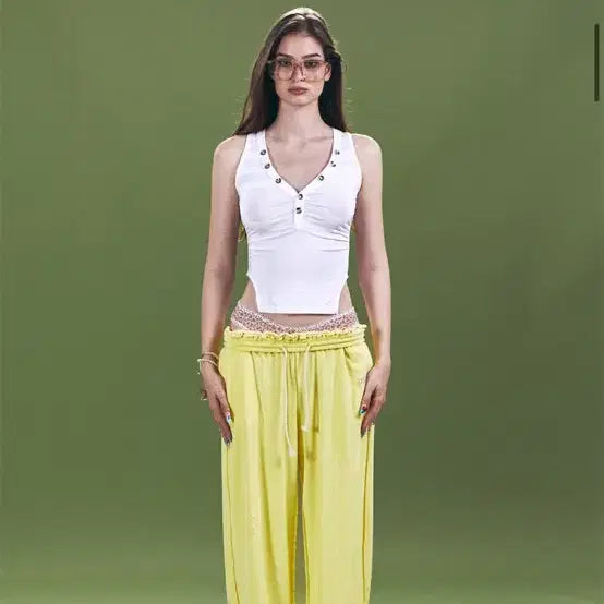 [BUNJANG] Please No Follow Selby Button Sleeveless Top / 플리즈노팔로우 selby button sleeveless top