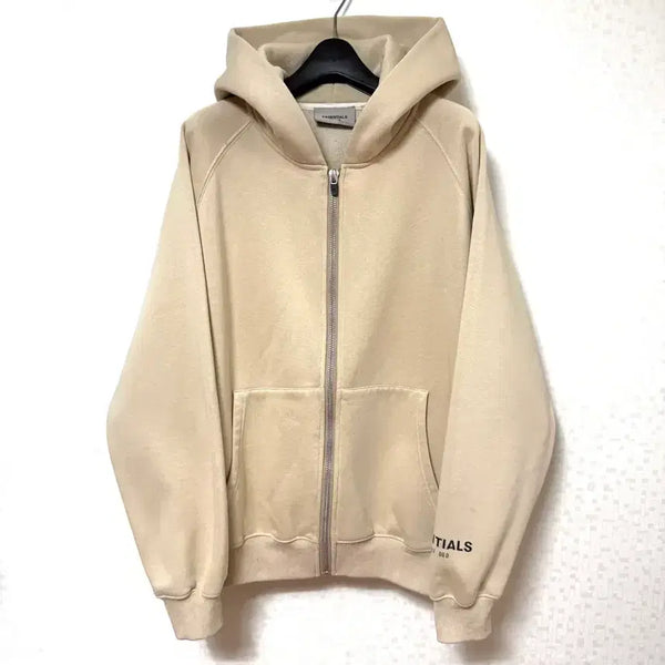 [BUNJANG] Fear of God Essentials Hoodie Jacket Beige M / [M,95]에센셜 피어오브갓 후드집업 자켓 베이지