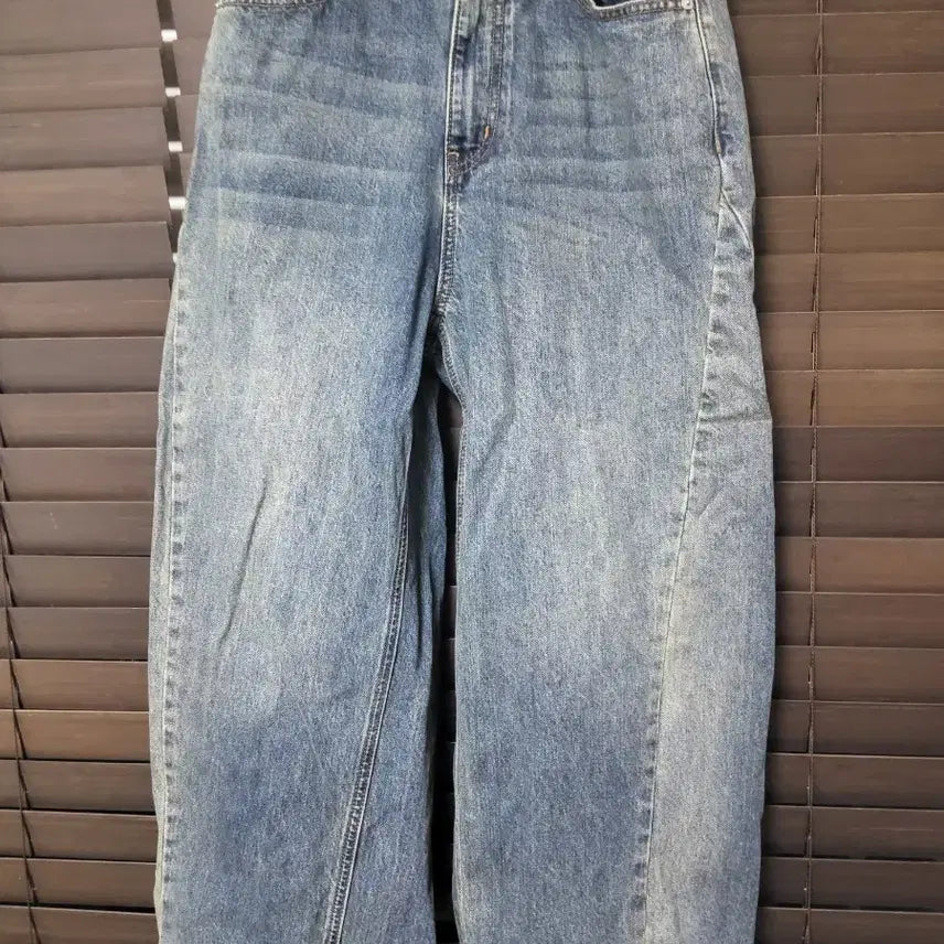 [BUNJANG] Side Slit Wide Denim Pants / 사이드 절개 와이드 데님