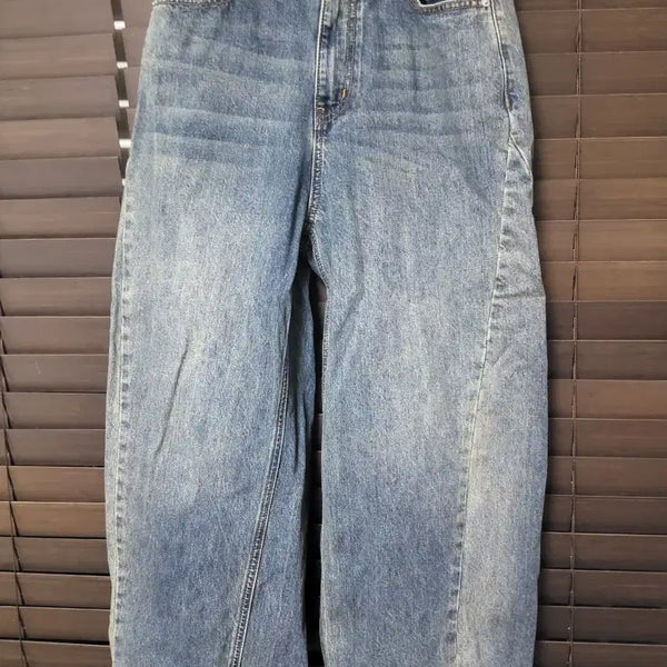 [BUNJANG] Side Slit Wide Denim Pants / 사이드 절개 와이드 데님