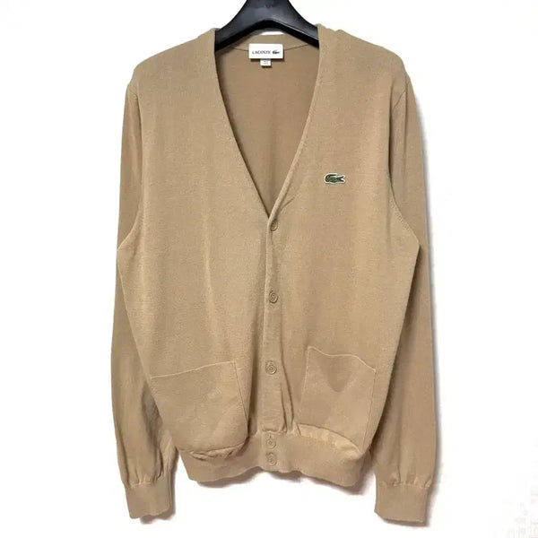 [BUNJANG] Lacoste Beige Knit Cardigan Jacket / [S,90]라코스테 니트 가디건 자켓 베이지 lacoste