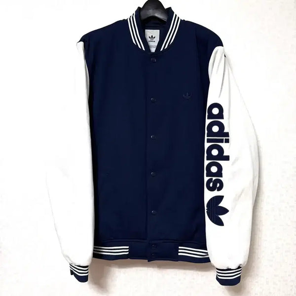 [BUNJANG] Adidas Varsity Stadium Bomber Jacket Navy 2XL / [2XL,110]아디다스 바시티 스타디움 봄버 자켓 네이비