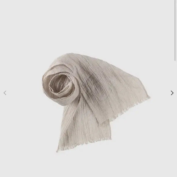 [BUNJANG] Muhiae Linen Scarf Light Beige / 무히에muhiae 린넨 스카프