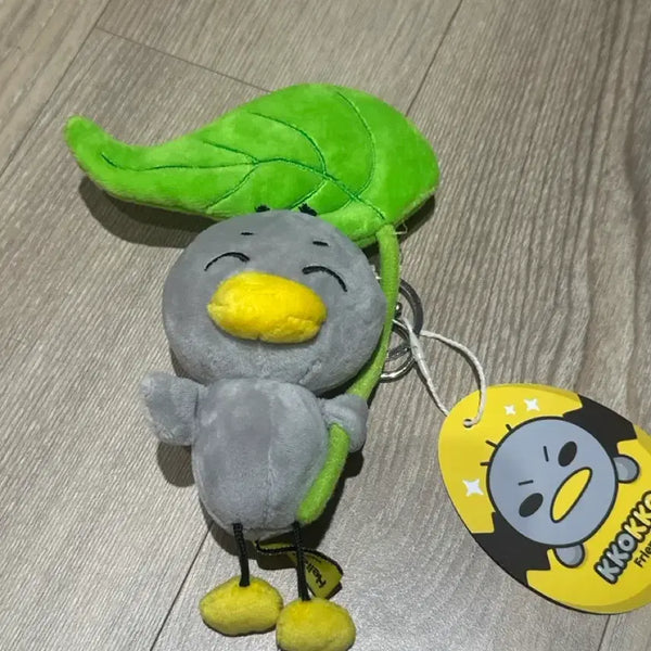 [BUNJANG] Leaf Chicken Charm Keychain / 나뭇잎 꼬꼬 키링