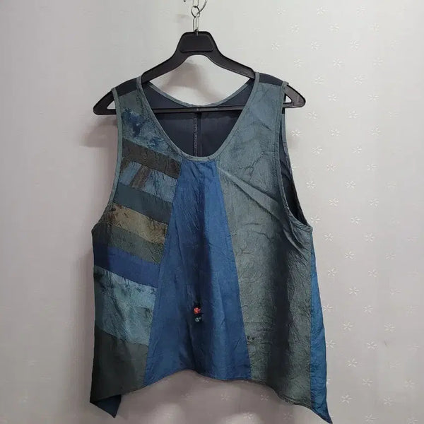 [BUNJANG] Women's Patchwork Vest / 77)인견조끼