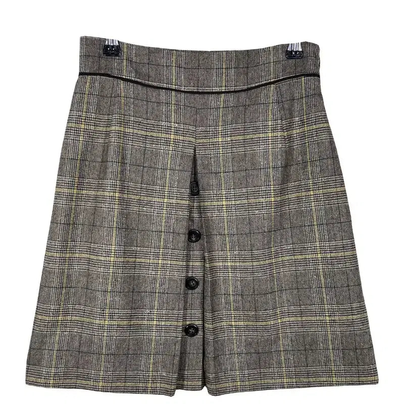 [BUNJANG] INDIVI Check Button Mini Skirt / INDIVI 체크 버튼 미니스커트 [05]/24인치