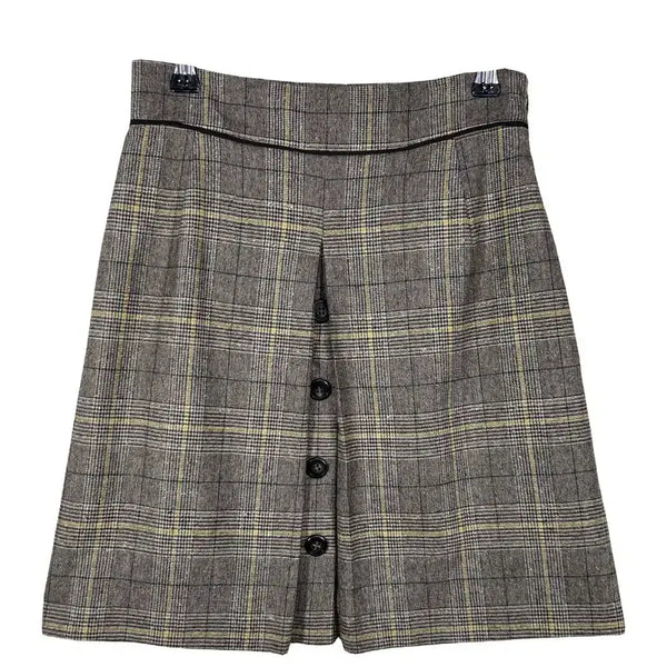 [BUNJANG] INDIVI Check Button Mini Skirt / INDIVI 체크 버튼 미니스커트 [05]/24인치