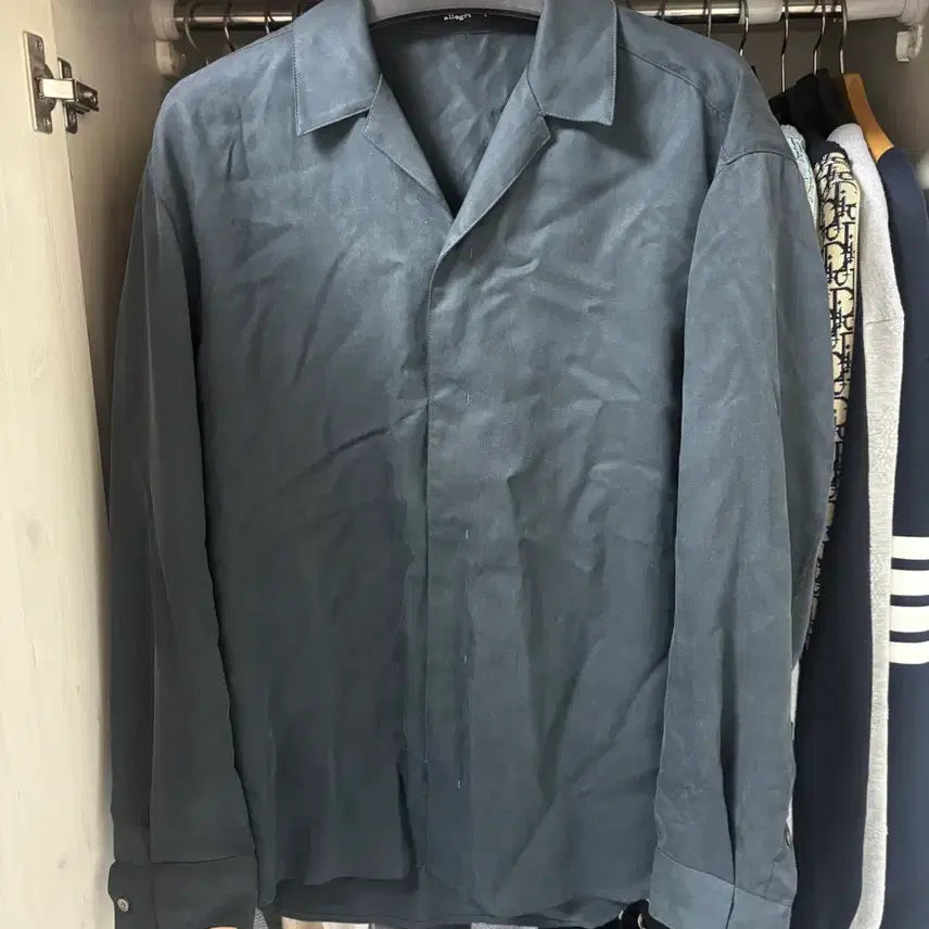 [BUNJANG] Allegri Black Oversized Rayon Shirt / 정품 allegri 알레그리 검정색 오버핏 레이온 셔츠
