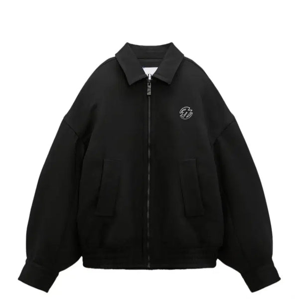 [BUNJANG] ADER Error Oversized Collar Bomber Jacket Black / 자라 아더에러 오버사이즈 칼라 봄버자켓 블랙