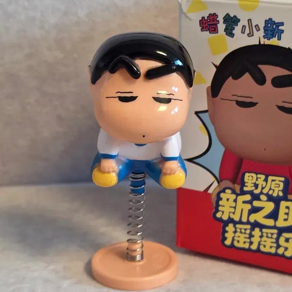 [BUNJANG] Crayon Shin-chan Spring Stand Figure Set (Shin-chan, Bunnie, Nene, etc.) / 새상품) 짱구 스프링 스탠드 피규어 자동차 와니야마 부리부리 맹구 오수남 초코비 키링 인형