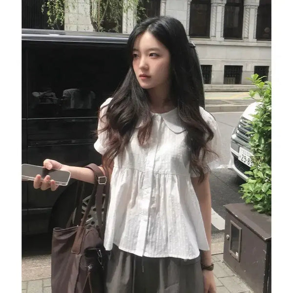 [BUNJANG] Mori Look Tokyo Blouse / 에이블리 모리룩 도쿄 블라우스