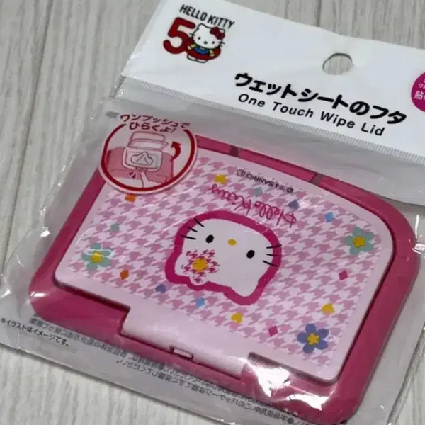 [BUNJANG] Hello Kitty 50th Anniversary Sealed Wet Wipes Cap / (미개봉) 헬로키티 50주년 물티슈 캡