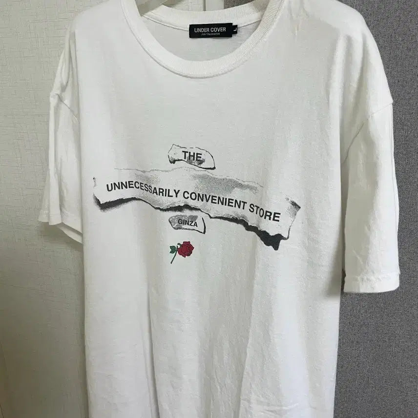 [BUNJANG] Undercover x THE CONVENI Limited Edition Rose Print T-Shirt / 언더커버xTHE CONVENI 한정티셔츠