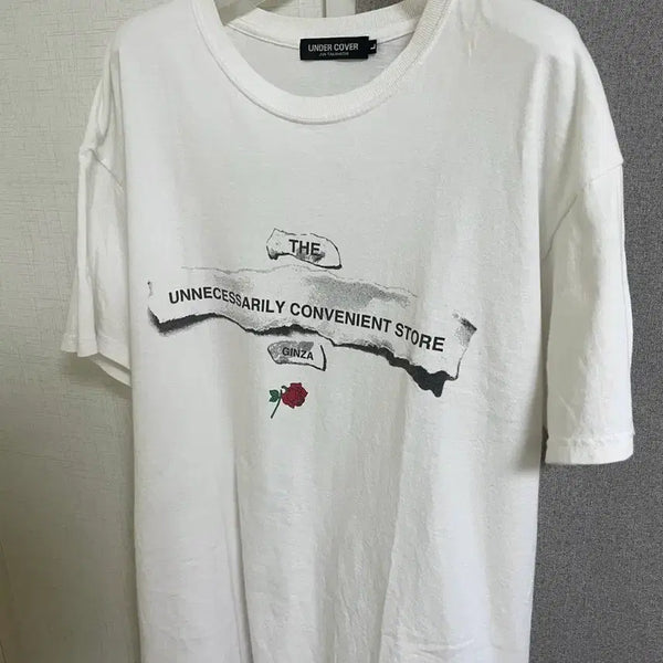 [BUNJANG] Undercover x THE CONVENI Limited Edition Rose Print T-Shirt / 언더커버xTHE CONVENI 한정티셔츠