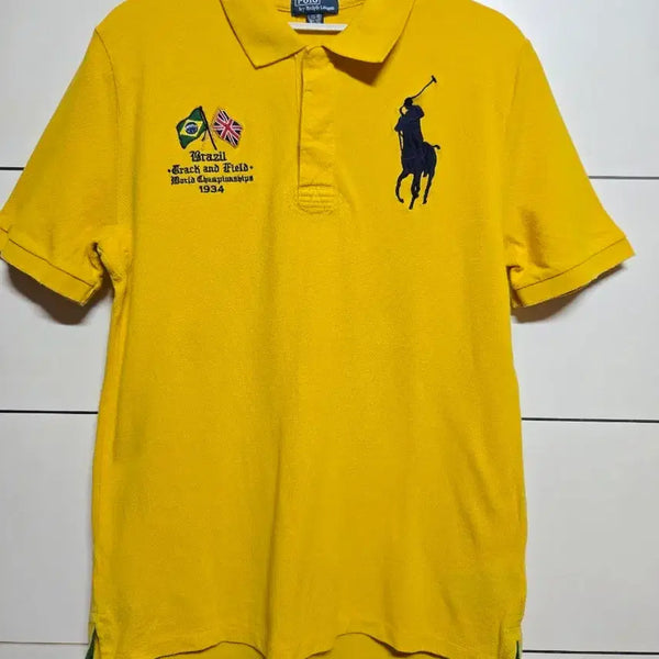 [BUNJANG] Polo Ralph Lauren Brazil Big Pony Pique Short Sleeve Polo Shirt / 폴로 랄프로렌 브라질 빅포니 카라 반팔 티셔츠