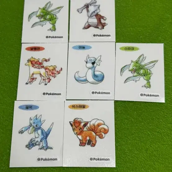 [BUNJANG] Pokemon 30th Anniversary Sticker Bundle Set / 포켓몬 30주년 띠부씰 7개 일괄 세트