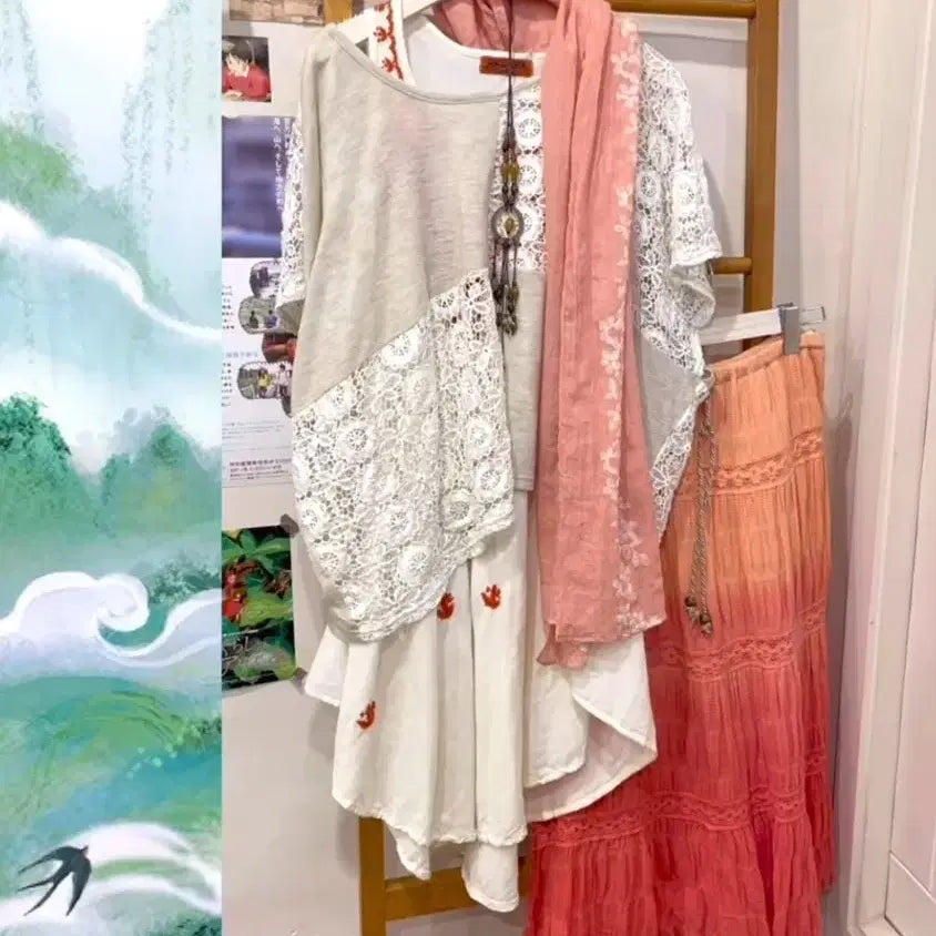 [BUNJANG] Inuyasha Kagome Mori Girl Coordinate Set / 이누야샤 금강st 아유이유우 모리걸 코디셋