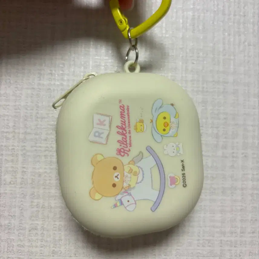 [BUNJANG] Rilakkuma Silicone Mini Pouch Keyring / 리락쿠마 실리콘 미니 파우치 키링