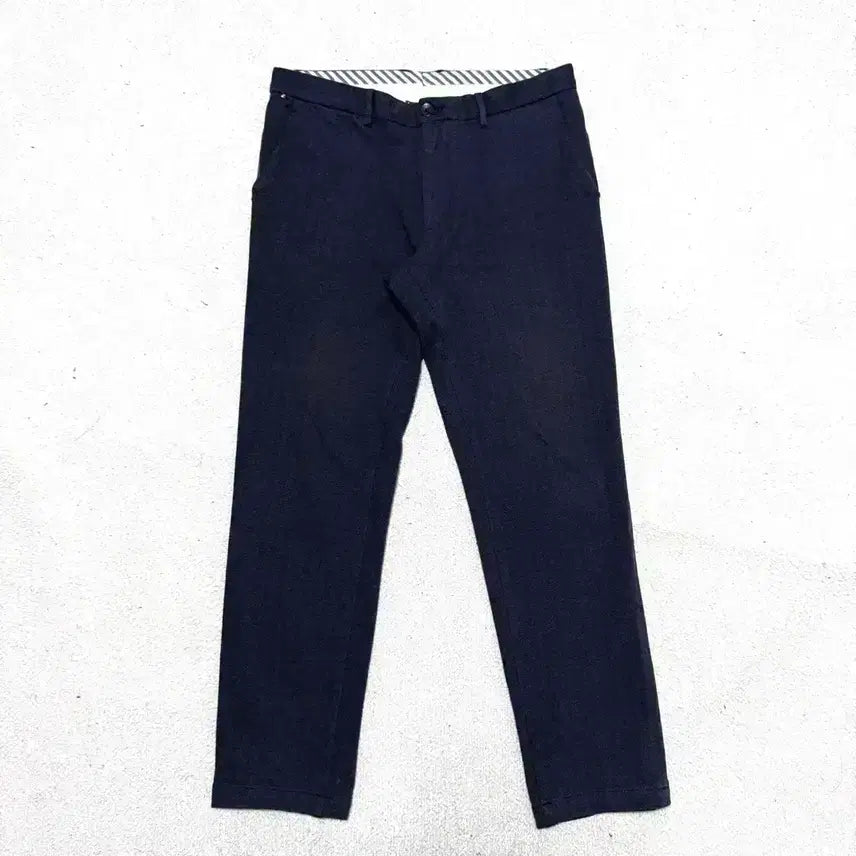 [BUNJANG] Tommy Hilfiger Cotton Slim Fit Pants / [34]타미힐피거 코튼 팬츠 바지 곤색 슬림핏