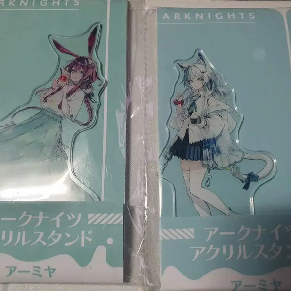 [BUNJANG] Arknights Amiya & Rosmontis Lawson Collaboration Acrylic Stand Set / 명일방주 아미야 로즈몬티스 로손 콜라보 아크릴스탠드