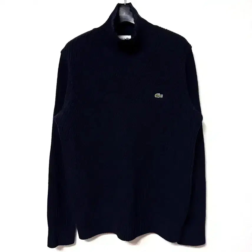 [BUNJANG] Lacoste Wool Turtleneck Knit Sweater / [M,95]라코스테 목폴라 터틀넥 울 니트 스웨터 곤색