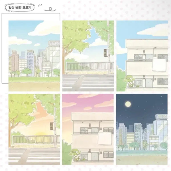 [BUNJANG] Yuboki Daily Background Paper Set / 유보키 일상 배경 모조지