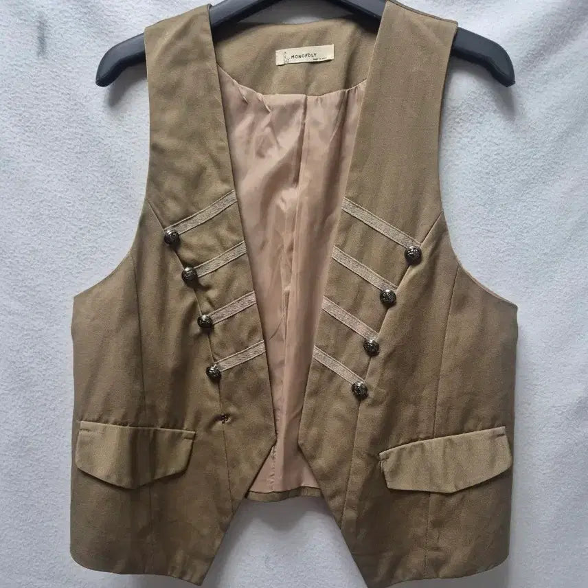 [BUNJANG] Monopoly Best Jacket Khaki M / 모노폴리 베스트 자켓 카키  M개당