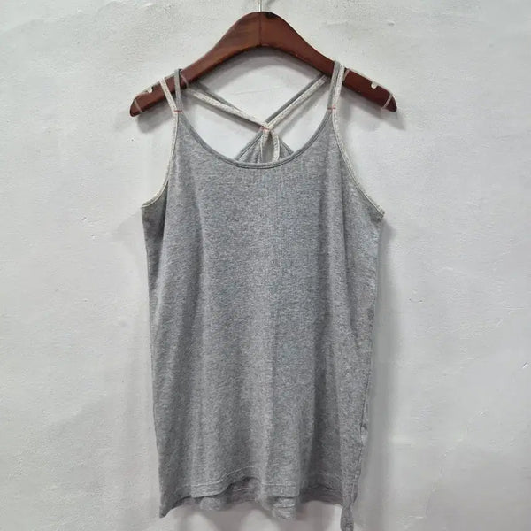 [BUNJANG] Heart Market Grey Sleeveless Top / Heart Market 그레이 민소매 나시 슬리브리스