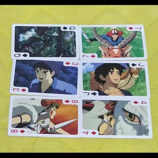 [BUNJANG] Studio Ghibli Princess Mononoke Trump Card Set / 지브리 원령공주 모노노케히메 트럼프카드