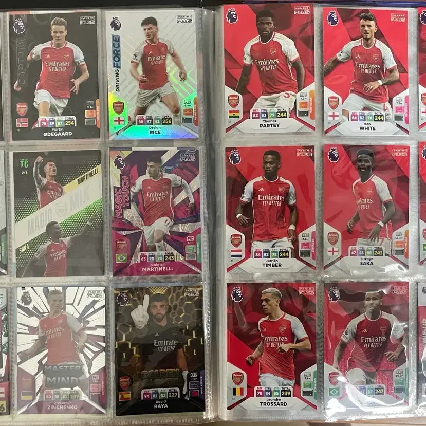 [BUNJANG] Panini Premier League Arsenal Rare Team Set Trading Card / EPL 아스날 레어 팀 세트 파니니 축구카드