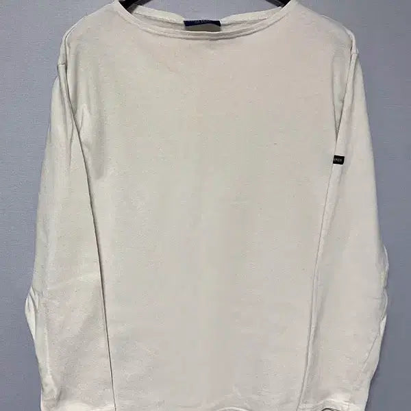 [BUNJANG] Saint James Guillo Solid Boatneck Long Sleeve Shirt Ecru T3.5 / 세인트제임스 길도 솔리드 보트넥 여자긴팔티 에크루 T3.5 S 90 55