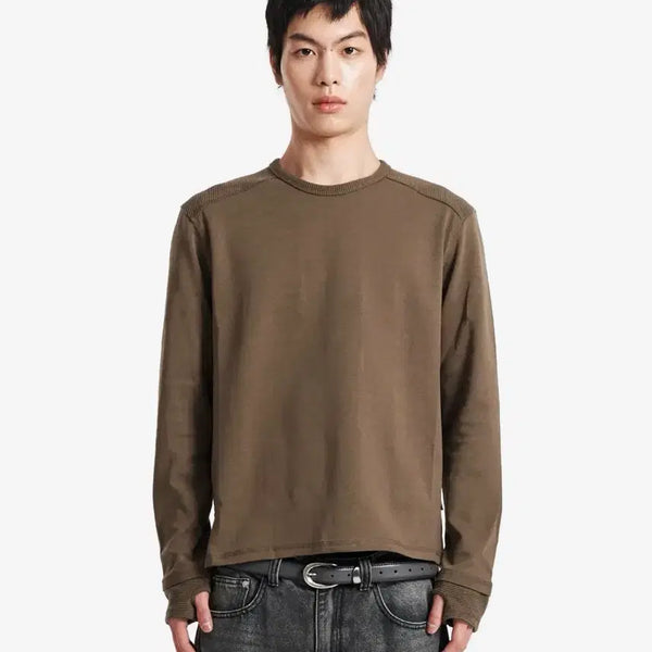 [BUNJANG] Kichul Fingerhole Long Sleeve Shirt Size S / 기철 핑거홀 롱슬리브 s