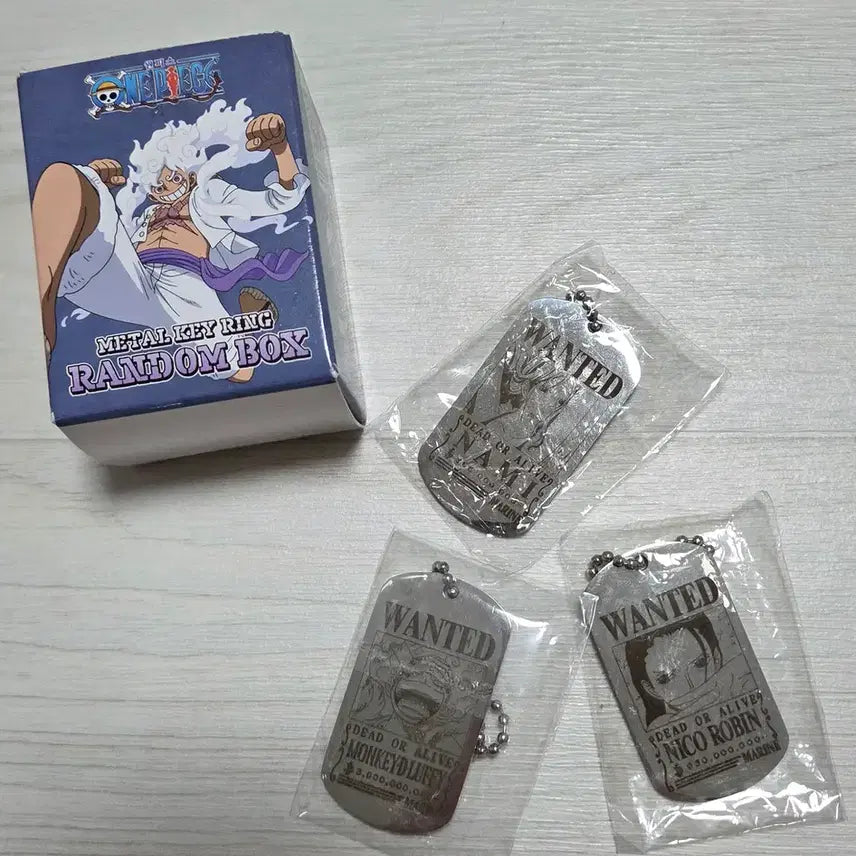 [BUNJANG] One Piece Nika Luffy, Nami, Robin Metal Keyring Set / 원피스 메탈키링 니카루피,나미,로빈 3종 일괄