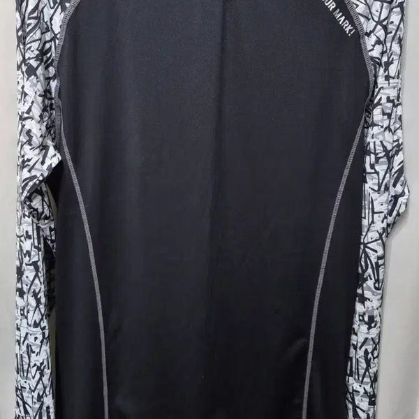 [BUNJANG] Long Sleeve Rash Guard Black Pattern / 긴팔 래쉬가드 블랙 패턴