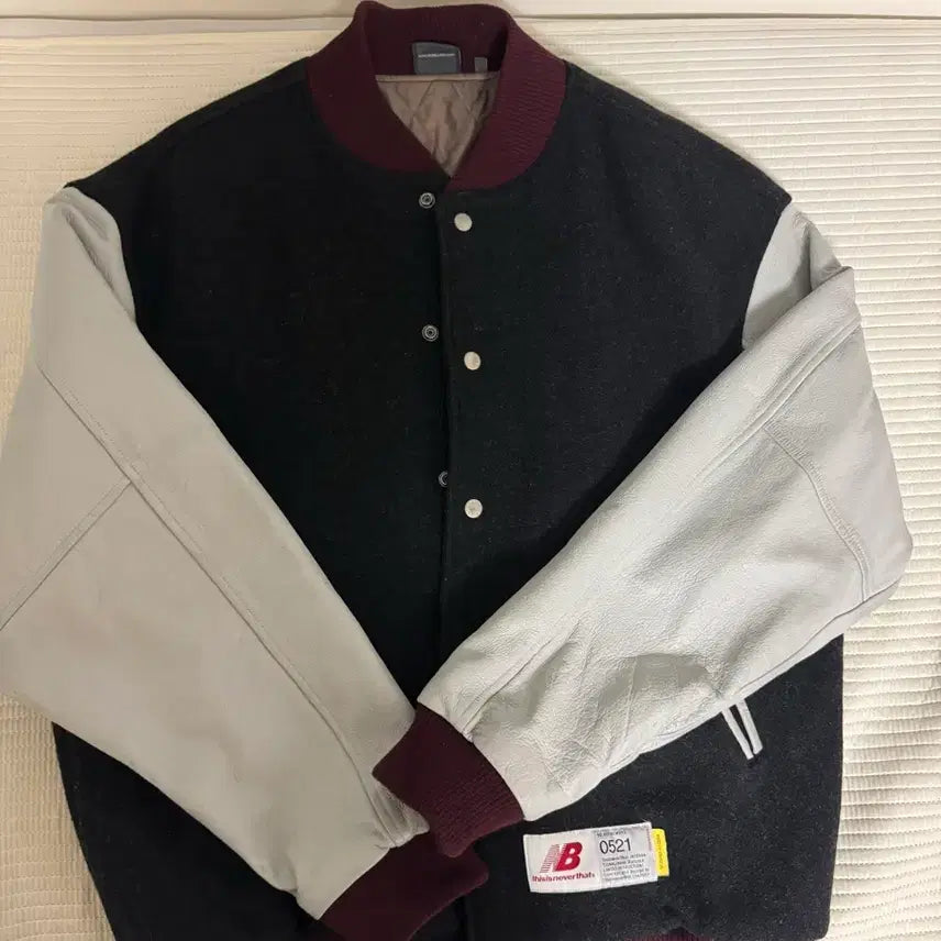 [BUNJANG] New Balance x Thisisneverthat Varsity Jacket / 뉴발란스 x 디네댓 바시티 자켓