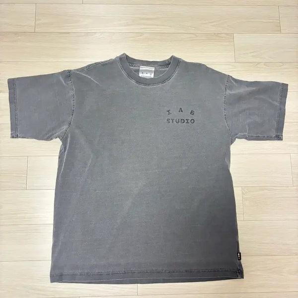[BUNJANG] TAG STUDIO Washed Short Sleeve T-Shirt Gray / TAG STUDIO 워싱 반팔 티셔츠 그레이