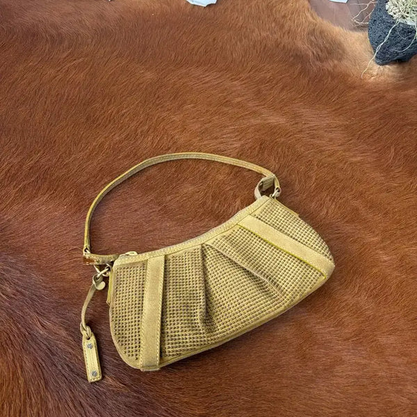 [BUNJANG] Burberry Studded Shoulder Bag Camel Brown / 버버리 스터드 숄더백
