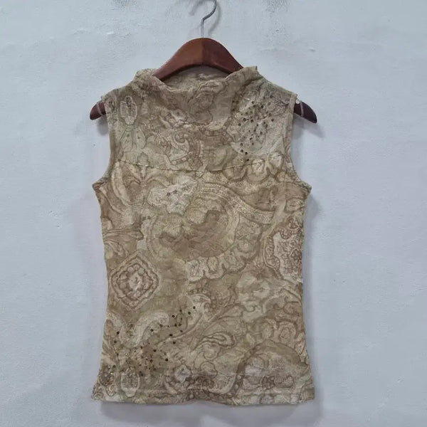 [BUNJANG] ARAMIS Mesh Sleeveless Blouse / ARAMIS 매쉬 소재 나시 블라우스