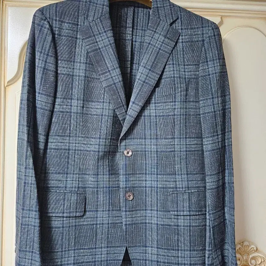 [BUNJANG] Daks Men's Summer Check Jacket (Size 100) / 닥스 체크 남성 여름 자켓100/실측사진확인