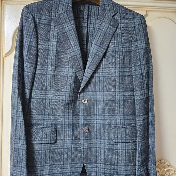 [BUNJANG] Daks Men's Summer Check Jacket (Size 100) / 닥스 체크 남성 여름 자켓100/실측사진확인