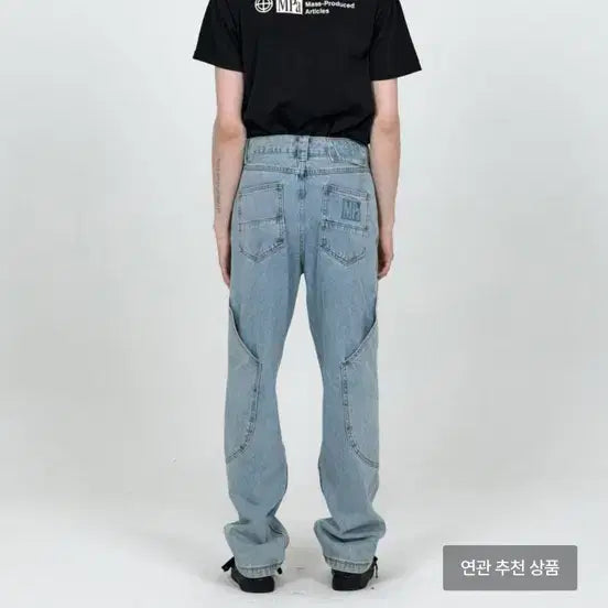 [BUNJANG] PLASTICPRODUCT MPa Calf Pocket Pants (Steel Blue) / 플라스틱프로덕트 MPa CALF POCKET PANTS (STEEL BLUE) S