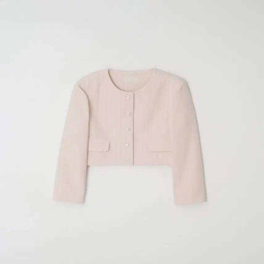 [BUNJANG] Leeds The Wish Sophia Tweed Jacket Pink / 샵리즈 leeds 더위시 소피아 트위드 자켓 핑크
