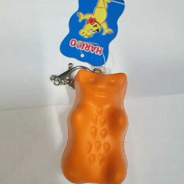[BUNJANG] Haribo Jelly Bear Squishy Keychain Orange / 하리보 젤리곰 스퀴시 키링 오랜지색