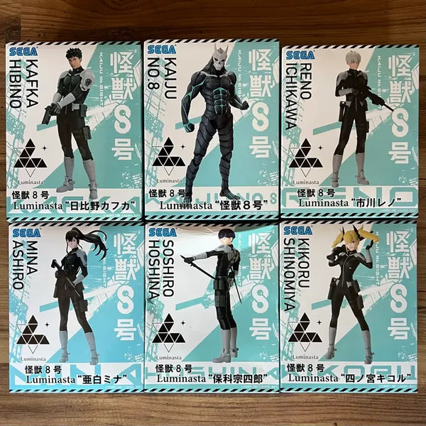 [BUNJANG] Sega Monster #8 Luminasta Figure Set (Kafka Hibino, Monster #8, Reno Ichikawa, Mina Ashiro, Kikoru Shinomiya) / 세가 괴수8호 루미나스타 피규어 미개봉 세트 (카프카/괴수8호/레노/미나/호시나/키코루)