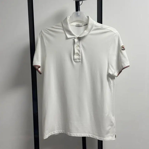 [BUNJANG] Moncler White Polo Shirt Size M / [m사이즈/화이트]몽클레어 카라티