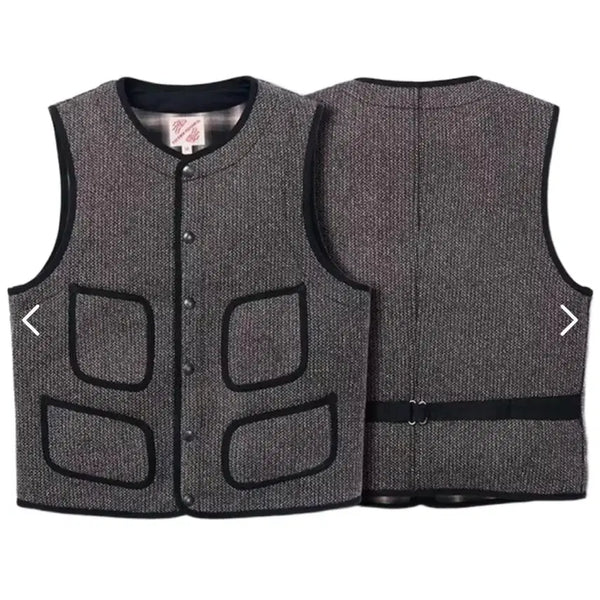 [BUNJANG] Ray Work Salt & Pepper Vest Size 56 (105-110) / Ray work 솔트 앤 페퍼 베스트 56사이즈(105-110)
