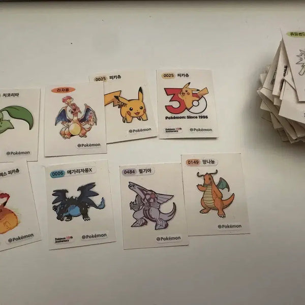 [BUNJANG] Pokemon Stickers Collection (Charizard, Pikachu, Dragonite, etc.) / 포켓몬 띠부씰 팝니다(리자몽, 피카츄, 망나뇽 등등)