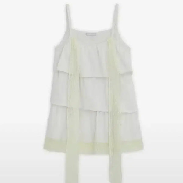 [BUNJANG] Hug Yours Skin Scarf Sleeveless White / 급처) 허그유어스킨 스카프 슬리브리스 화이트